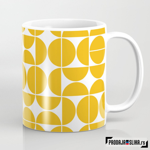 Moderna geometrija žuta Moderna geometrija žuta
