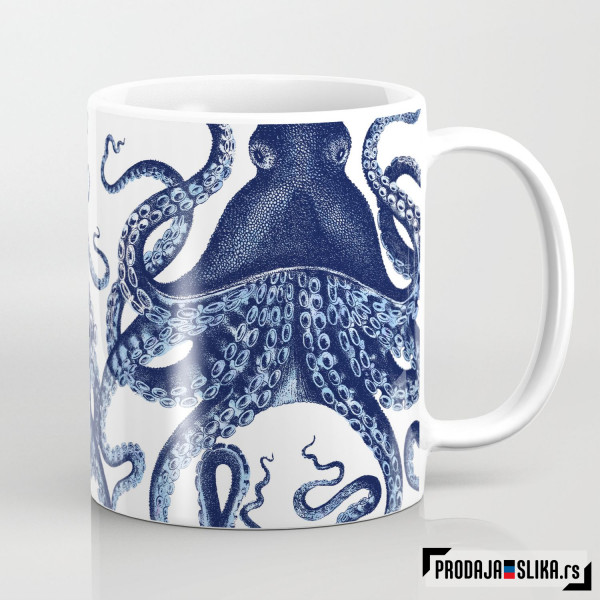 Oktopod - vodene boje