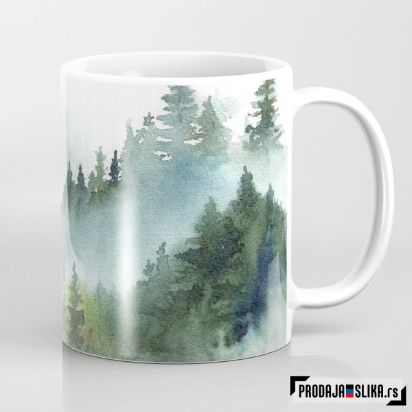 Šuma i planine - vodene boje Šuma i planine - vodene boje
