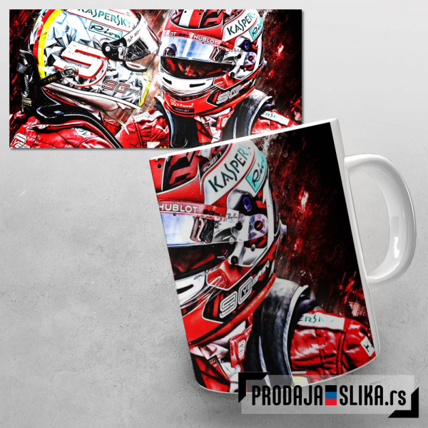 Sebastian Vettel Charles Leclerc